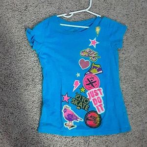 Blue nike shirt